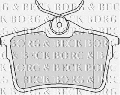 BORG & BECK bbp2063 -  Комплект тормозных колодок, дисковый тормоз